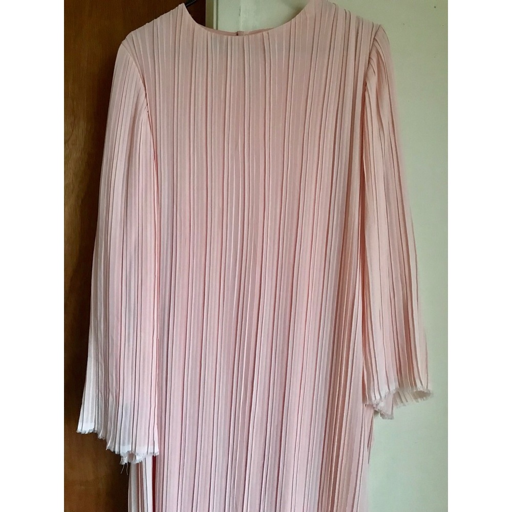 Pleated Blush Pink Maxi Dress